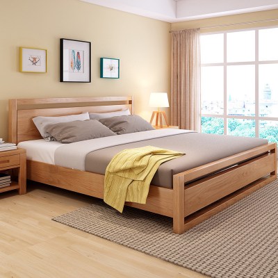 Latest-solid-wood-furniture-wood-double-bed